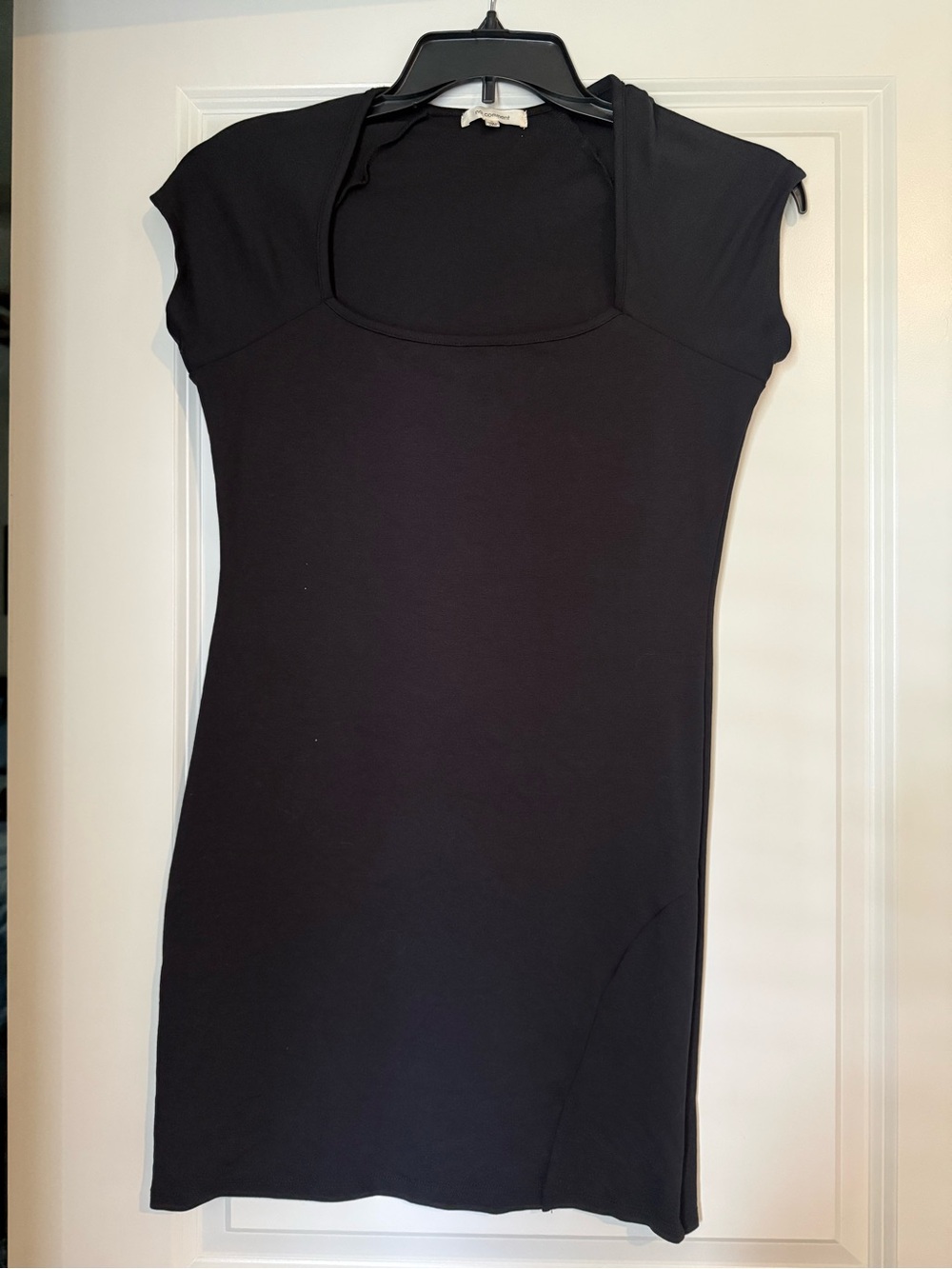 Classic Black Cap-Sleeve Mini Dress
